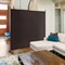 Costway 6FT Single Panel Room Divider with Wheels Rolling Fabric Partition Privacy Screen